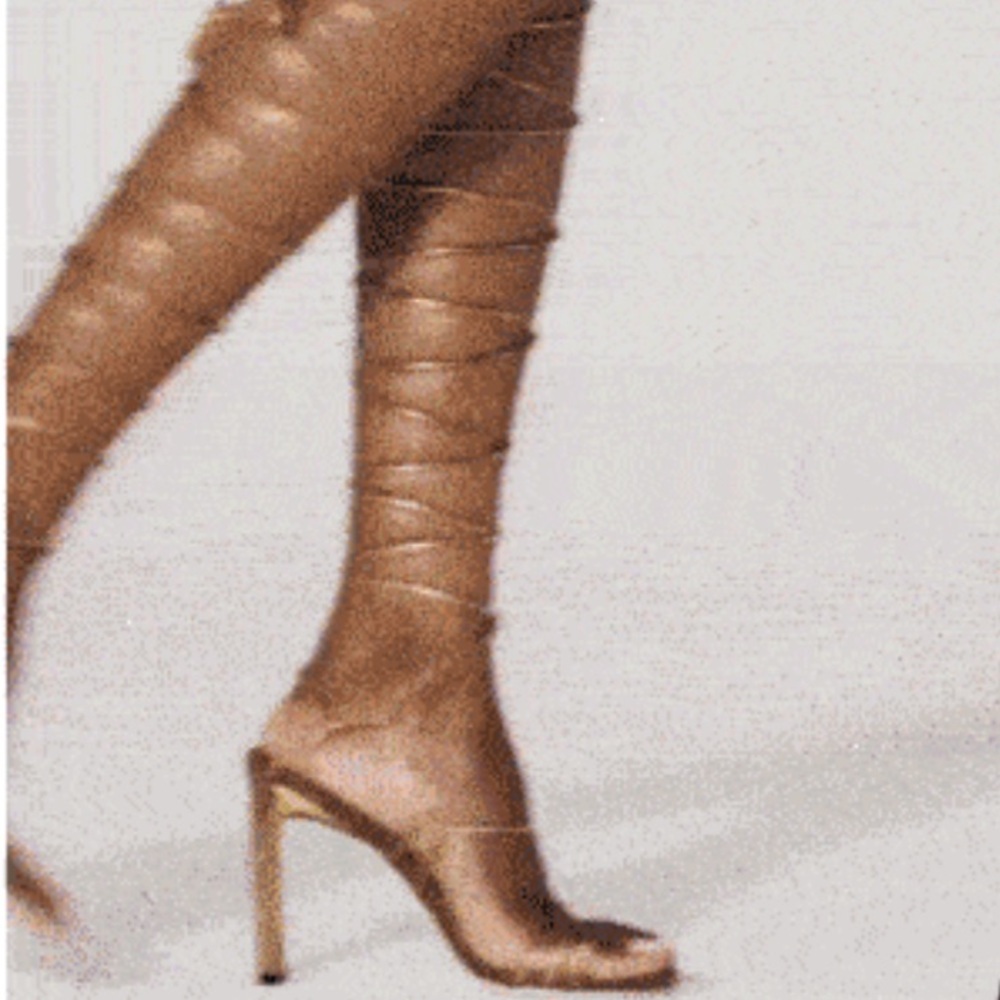 NEW TAMARA MELLON Sex On The Beach Nappa Metallic Bronze Wrap Gladiator Heels
